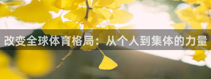 改变全球体育格局：从个人到集体的力量