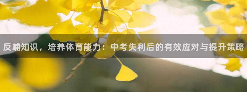 反哺知识，培养体育能力：中考失利后的有效应对与提升策略