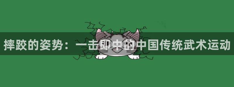 摔跤的姿势：一击即中的中国传统武术运动
